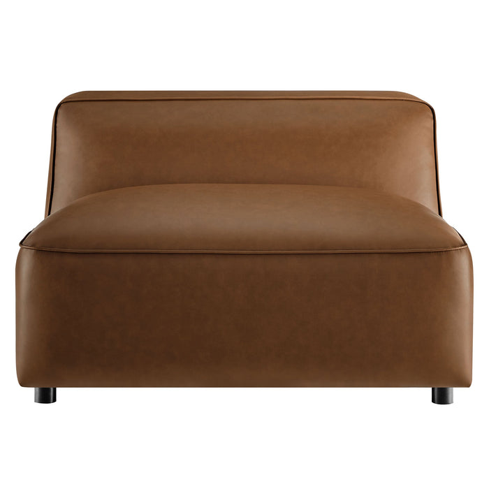 Auren Upholstered Vegan Leather Modular Armless Chair