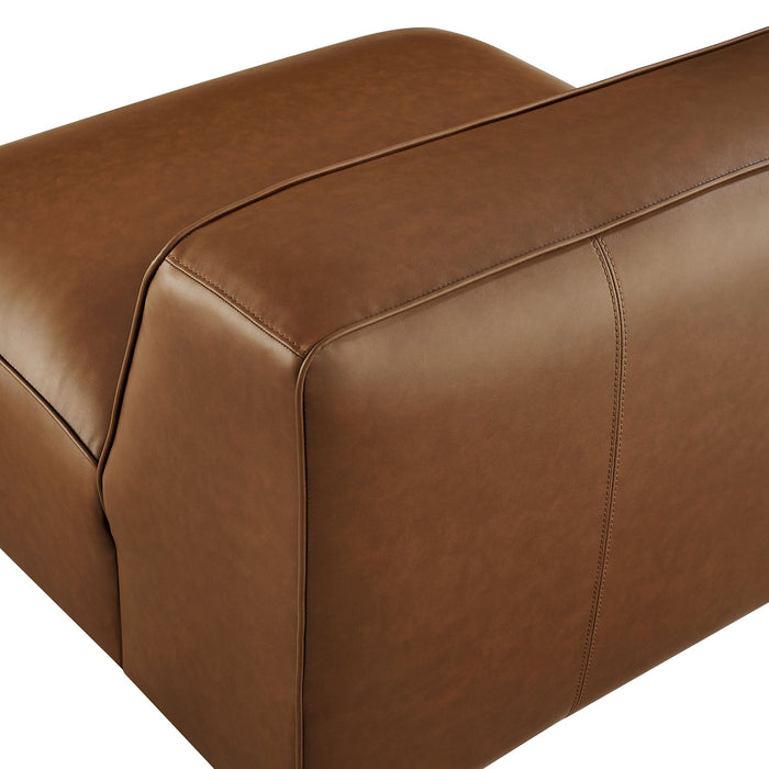 Auren Upholstered Vegan Leather Modular Armless Chair