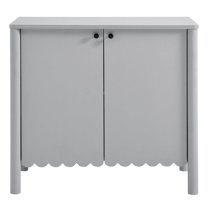 Emmeline 35" 2-Door Scalloped Sideboard Cabinet