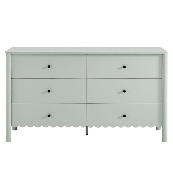 Emmeline Scalloped 6-Drawer Dresser