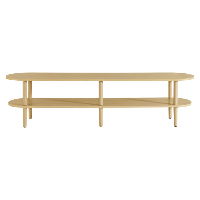 Torus Oval Wood TV Stand