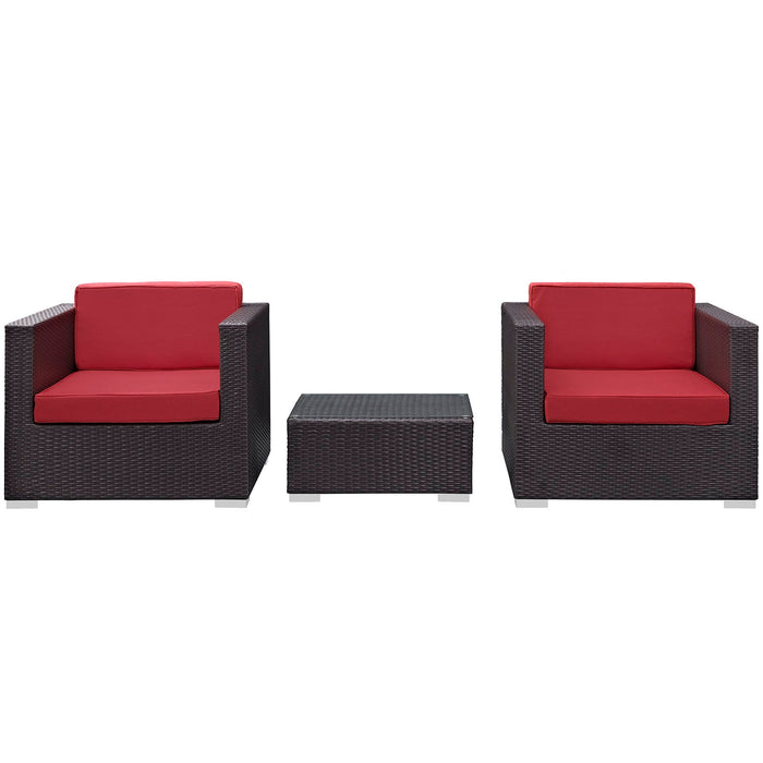 Burrow 3 Piece Outdoor Patio Sofa Set