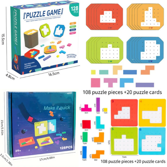Colorful Tangram Puzzle, Engaging Mind Challenge