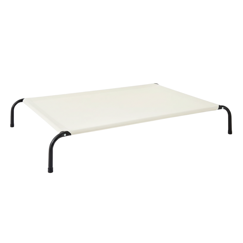 Elevated Dog Cot Bed with Mesh Surface and Skid-Resistant Feet