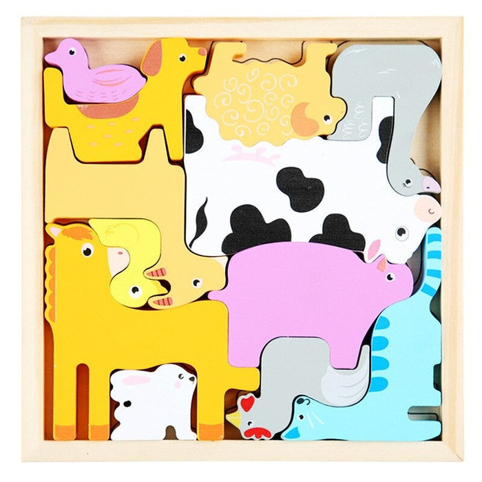 Colorful Shape Puzzle, Engaging Learning Tool (2+1 FREE)