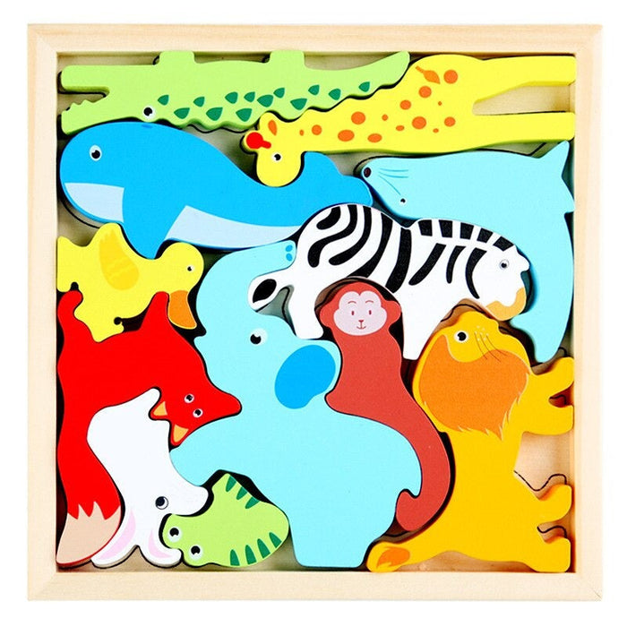 Colorful Shape Puzzle, Engaging Learning Tool (2+1 FREE)