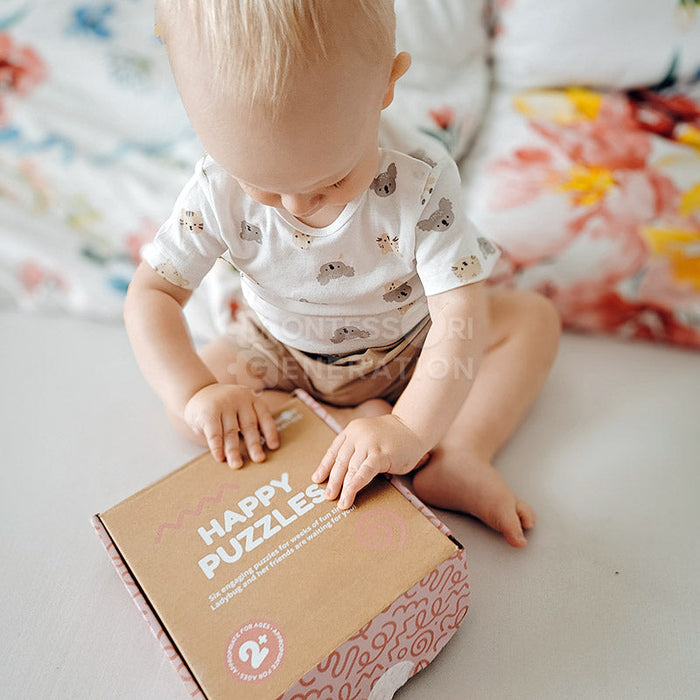 Wooden Animal Puzzle Set for Kids with Illustrated Designs