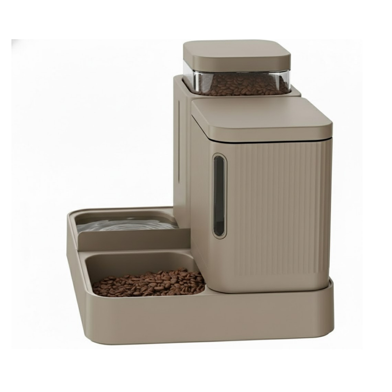 Gravity Pet Feeder and Water Dispenser 2 in 1, 0.8 Gallon x 2