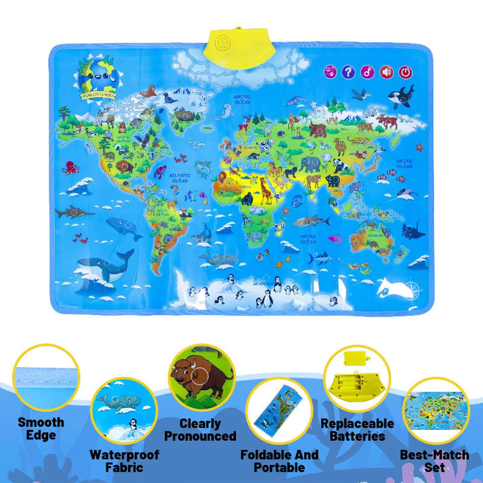 Interactive Learning Tool, Engaging Animal World Map