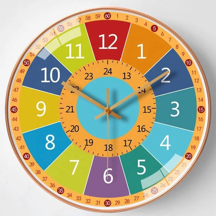 Educational Wall Clock, Independent and Quiet