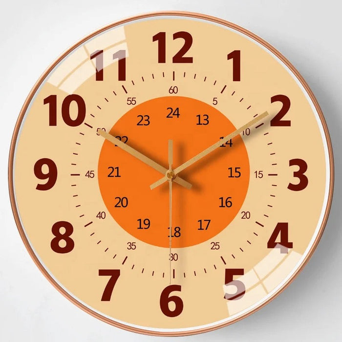 Educational Wall Clock, Independent and Quiet