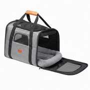 Large Cat and Small Dog Carrier Bag up to 18 lb with Mesh Panels