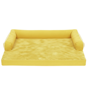 Large Pet Bed with Memory Foam, Bolstered Sides, and Removable Cover
