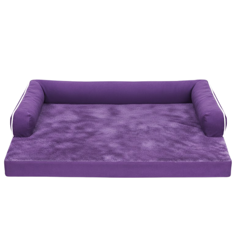 Large Pet Bed with Memory Foam, Bolstered Sides, and Removable Cover