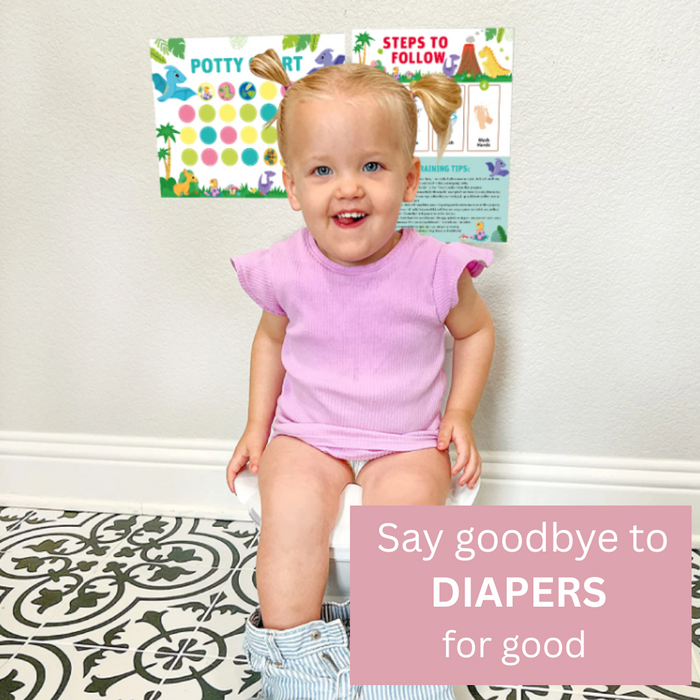 Playful Potty Training Card, Motivational Stickers Included