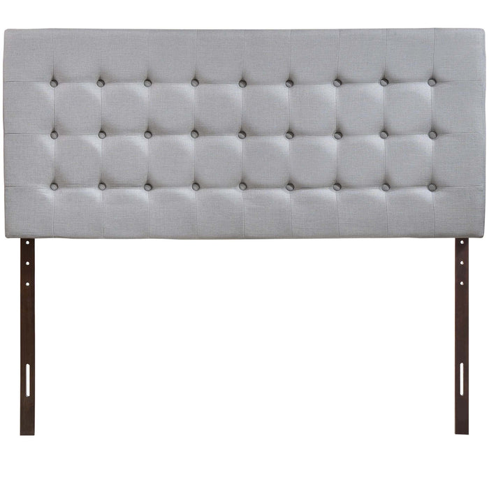 Tinble Upholstered Fabric Queen Headboard