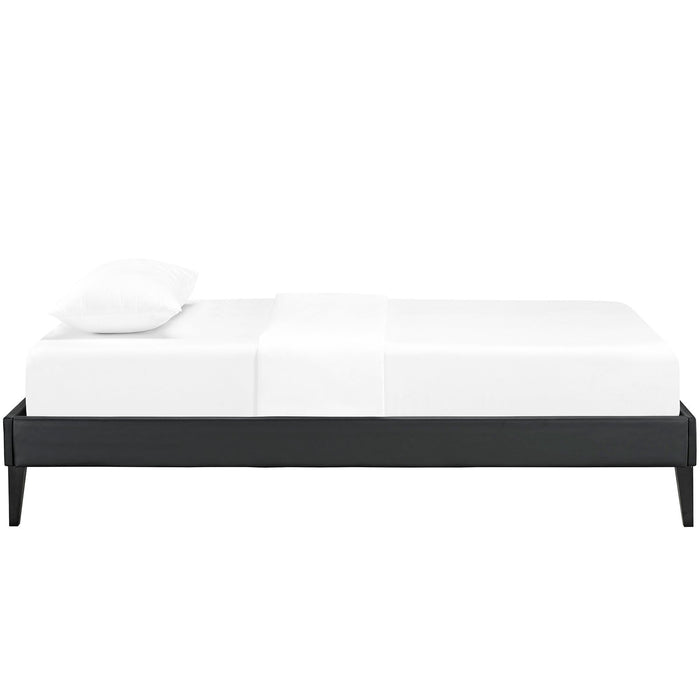 Sharon Fabric Bed Frame with Squared Tapered Legs