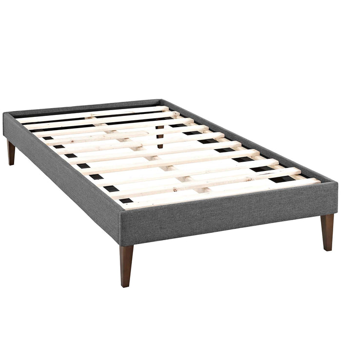 Sharon Fabric Bed Frame with Squared Tapered Legs