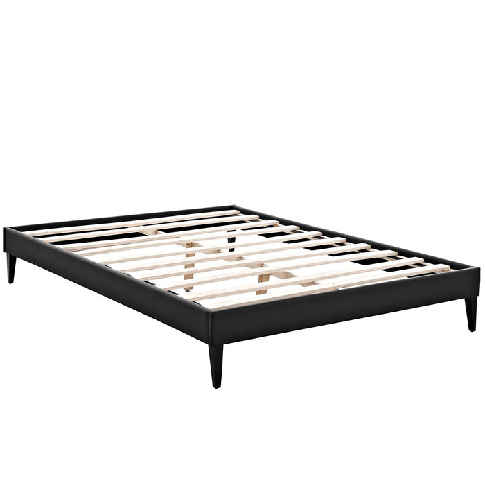 Sharon Fabric Bed Frame with Squared Tapered Legs