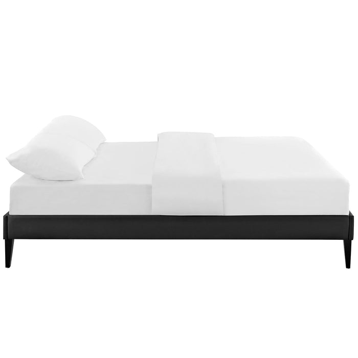 Sharon Fabric Bed Frame with Squared Tapered Legs