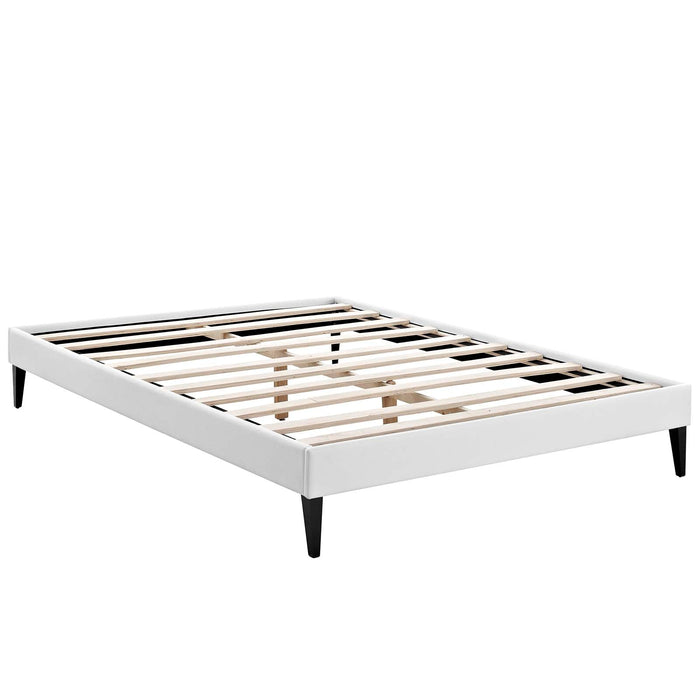 Sharon Fabric Bed Frame with Squared Tapered Legs