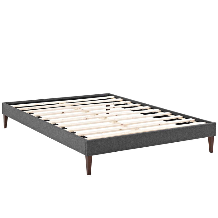 Sharon Fabric Bed Frame with Squared Tapered Legs