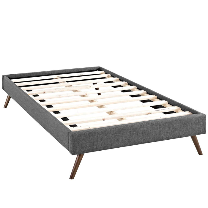 Helen Fabric Bed Frame with Round Splayed Legs