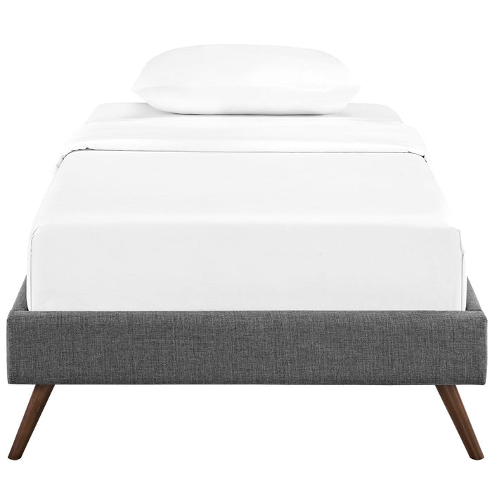 Helen Fabric Bed Frame with Round Splayed Legs