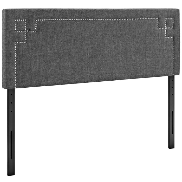 Josie Fabric Queen Platform Bed with Squared Tapered Legs