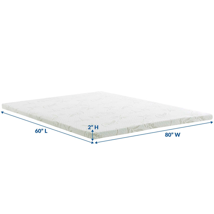 Relax 2" Gel Memory Foam Mattress Topper