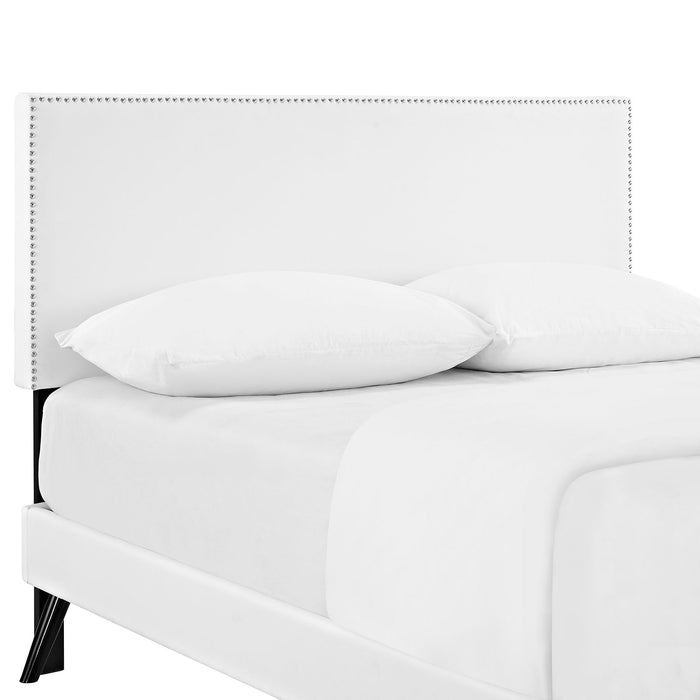 Phoebe Platform Bed with Round Splayed Legs