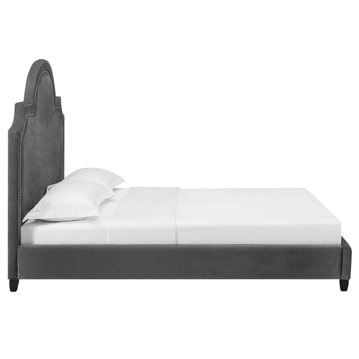 Primrose Performance Velvet Platform Bed