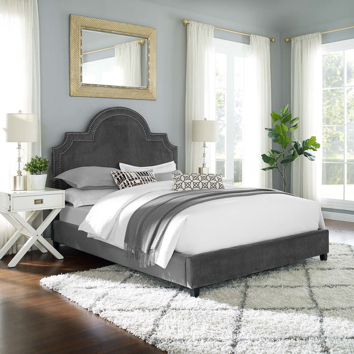 Primrose Performance Velvet Platform Bed