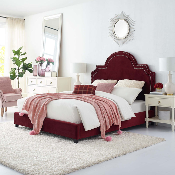 Primrose Performance Velvet Platform Bed