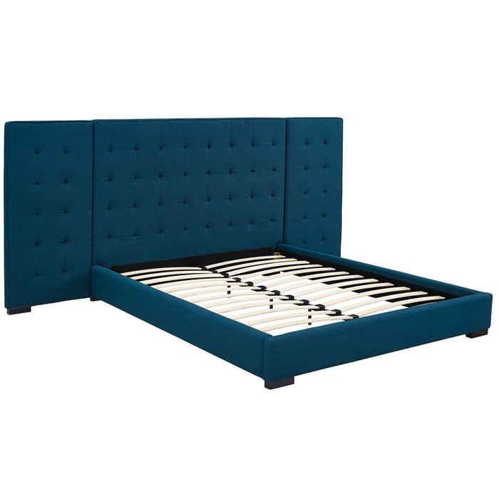 Sierra Upholstered Fabric Platform Bed