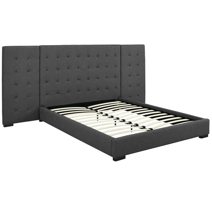 Sierra Upholstered Fabric Platform Bed