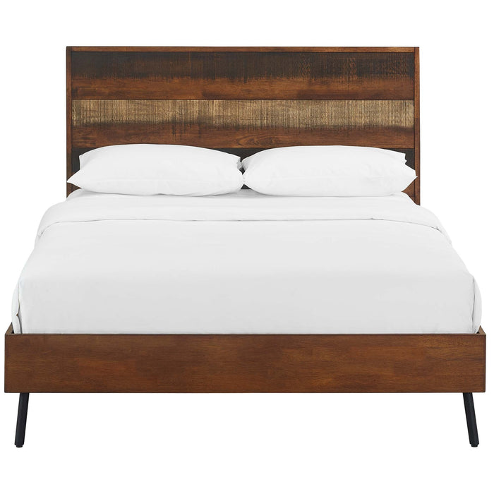 Arwen Rustic Wood Bed