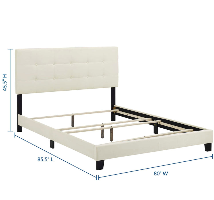 Amira Performance Velvet Bed