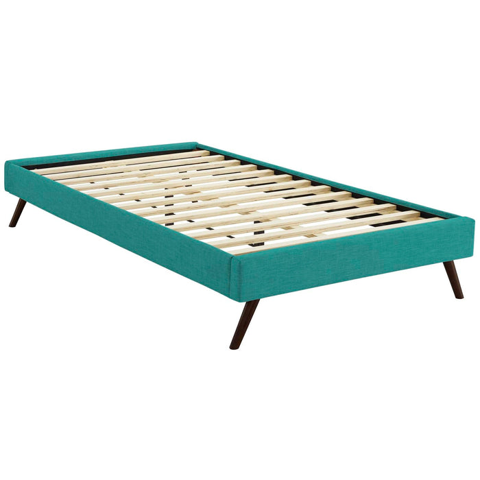 Loryn Fabric Bed Frame with Round Splayed Legs