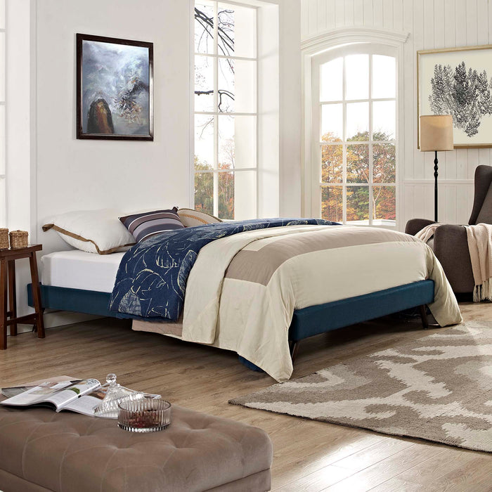 Loryn Fabric Bed Frame with Round Splayed Legs