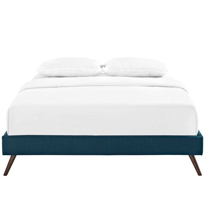 Loryn Fabric Bed Frame with Round Splayed Legs