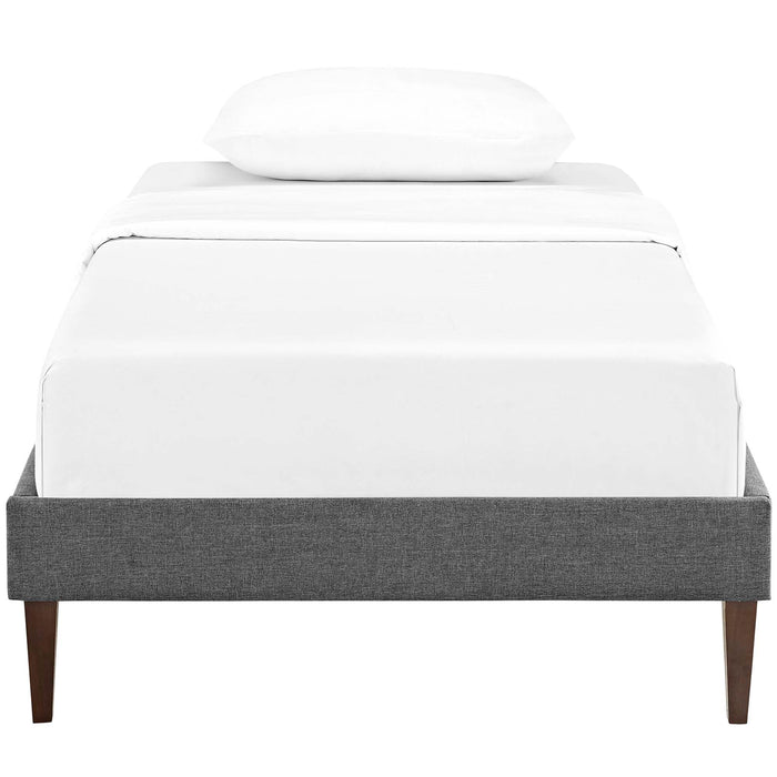 Tessie Fabric Bed Frame with Squared Tapered Legs