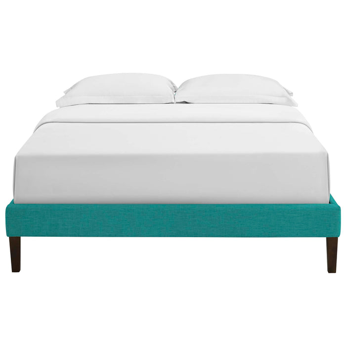 Tessie Fabric Bed Frame with Squared Tapered Legs