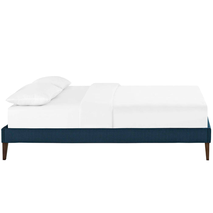 Tessie Fabric Bed Frame with Squared Tapered Legs