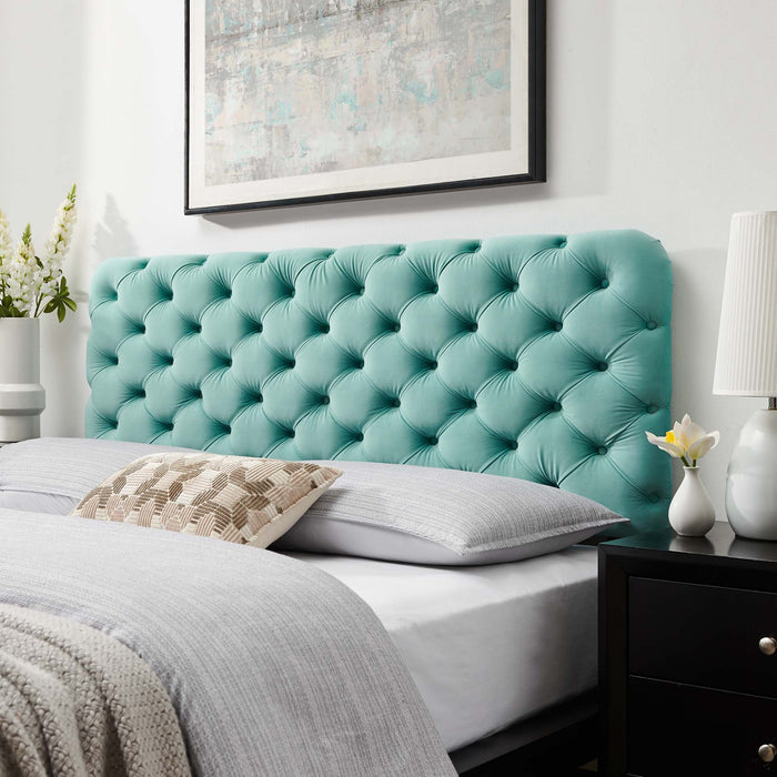 Lizzy Tufted Performance Velvet Headboard