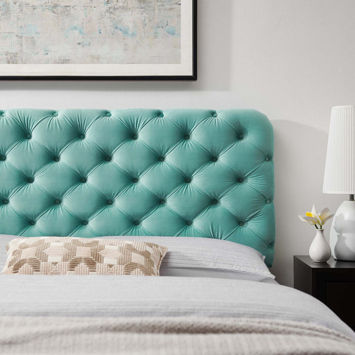 Lizzy Tufted Performance Velvet Headboard