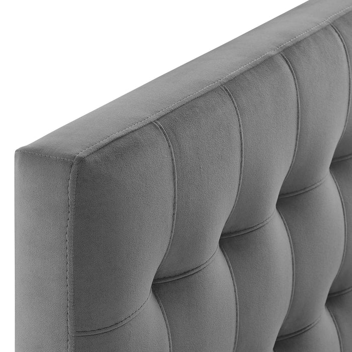 Lily Biscuit Tufted Performance Velvet Headboard