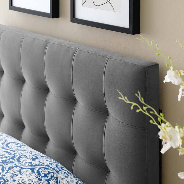 Lily Biscuit Tufted Performance Velvet Headboard