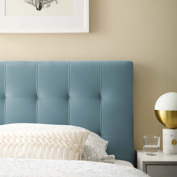 Lily Biscuit Tufted Performance Velvet Headboard