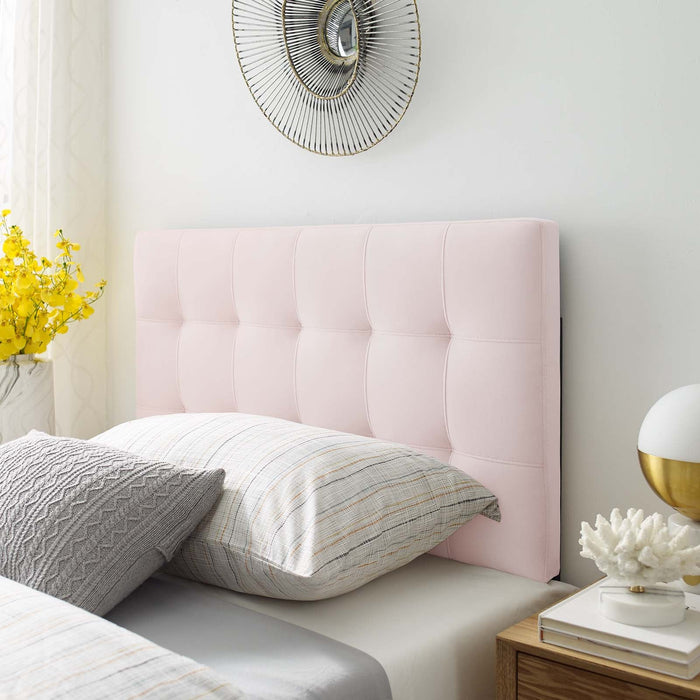 Lily Biscuit Tufted Performance Velvet Headboard